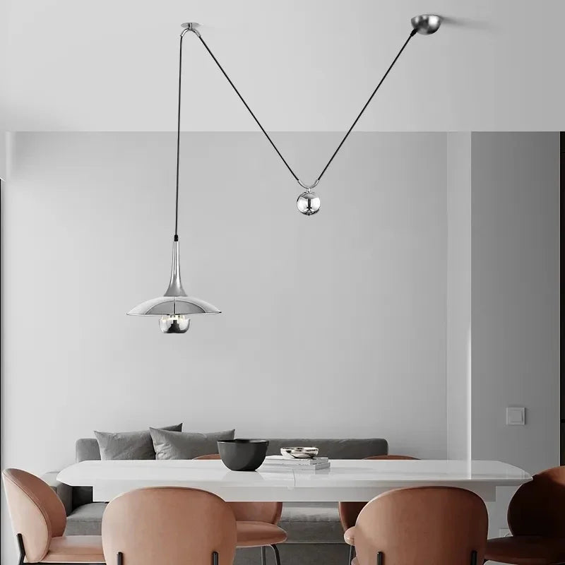 lustre soucoupe volante créatif moderne réglable pour intérieur décoratif - vue 3 sur 12