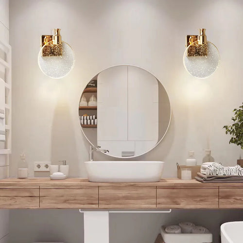 applique murale led de luxe en cristal décorative et veilleuse