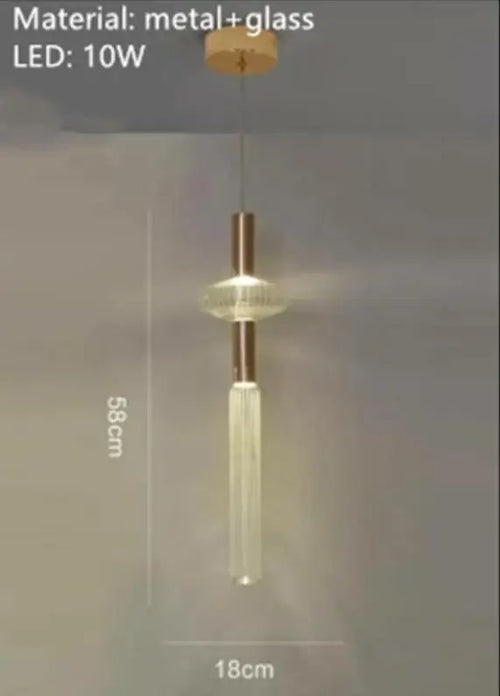 suspension tubes lumineux en verre transparent design nordique réglable - vue 9 sur 20