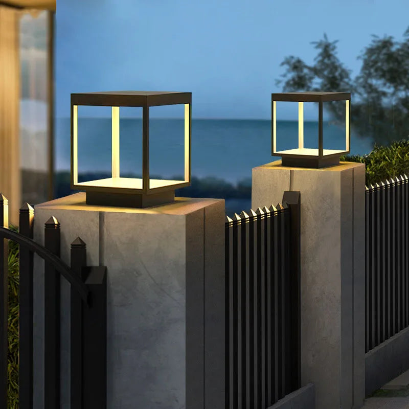 lampe extérieure led moderne et imperméable pour décoration jardin - vue 3 sur 9