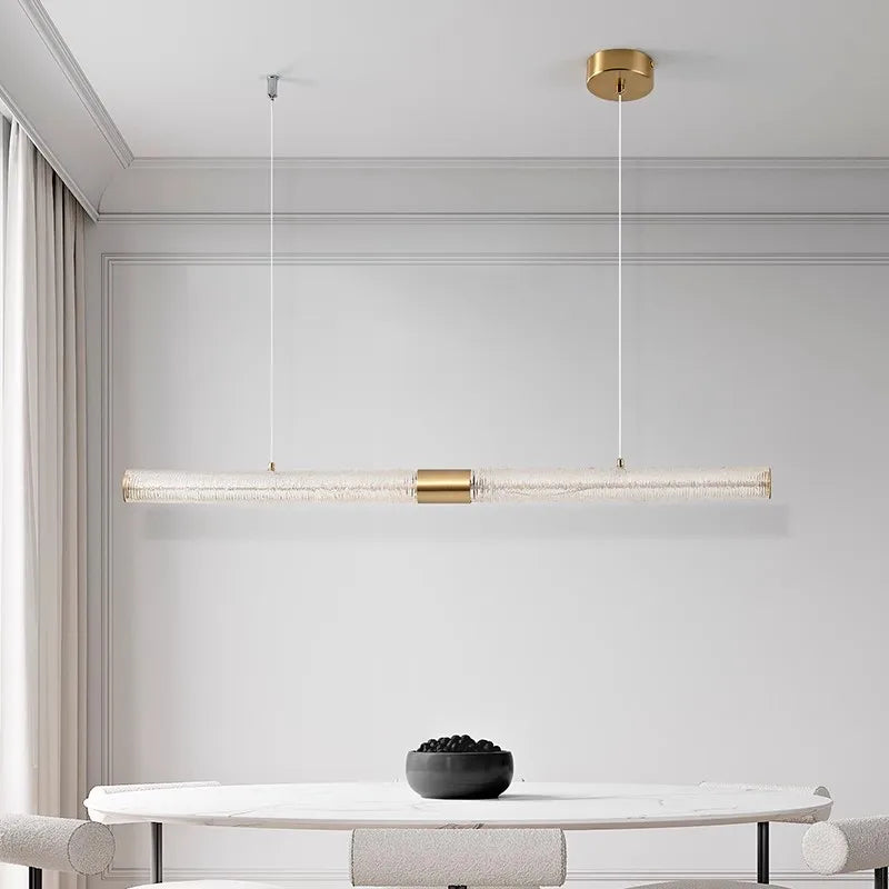 suspension en bois design nordique moderne led gradable - vue 5 sur 8