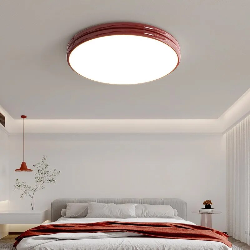Luxueux plafonnier LED Macaron soin de la vue maison - vue 5 sur 24