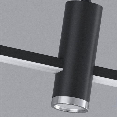 Lustre design LED minimaliste en barre métallique Sarno