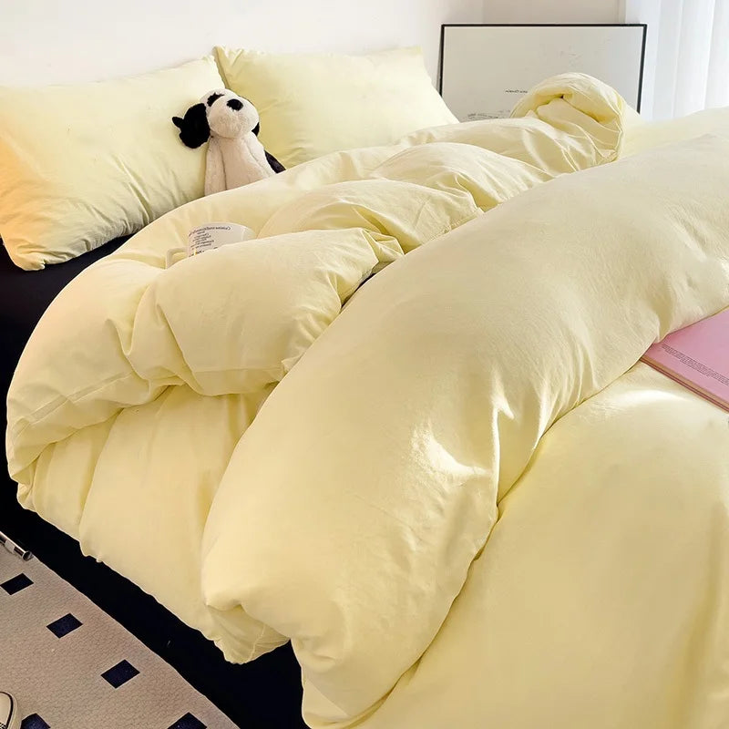 housse de couette simple en coton doux et respirant