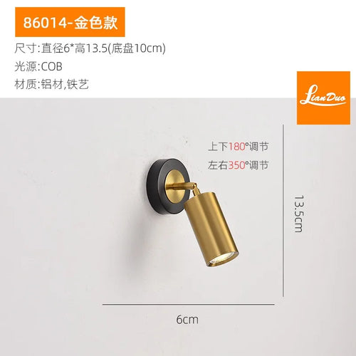 applique murale moderne rotative réglable pour lecture et étude