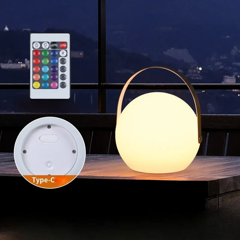 lampe portable rechargeable avec 16 couleurs à distance - vue 3 sur 8