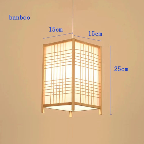Suspension en bambou nordique moderne