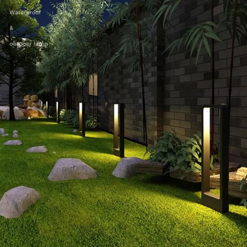 lampe de jardin led moderne en aluminium pour extérieur et paysage - vue 7 sur 7