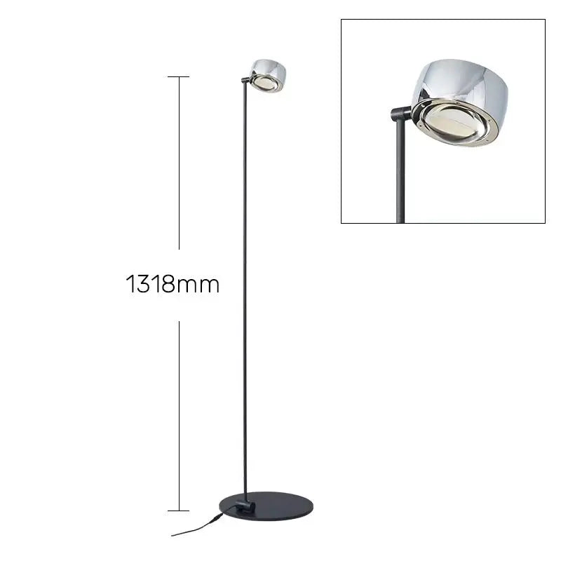 Minimalist floor lamp with adjustable brightness for modern decor - vue 9 sur 13