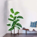 Artificial monstera plant with realistic leaves for indoor decoration