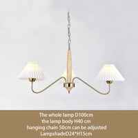 lustre élégant en bois pour cuisine et îlot luminaire suspension