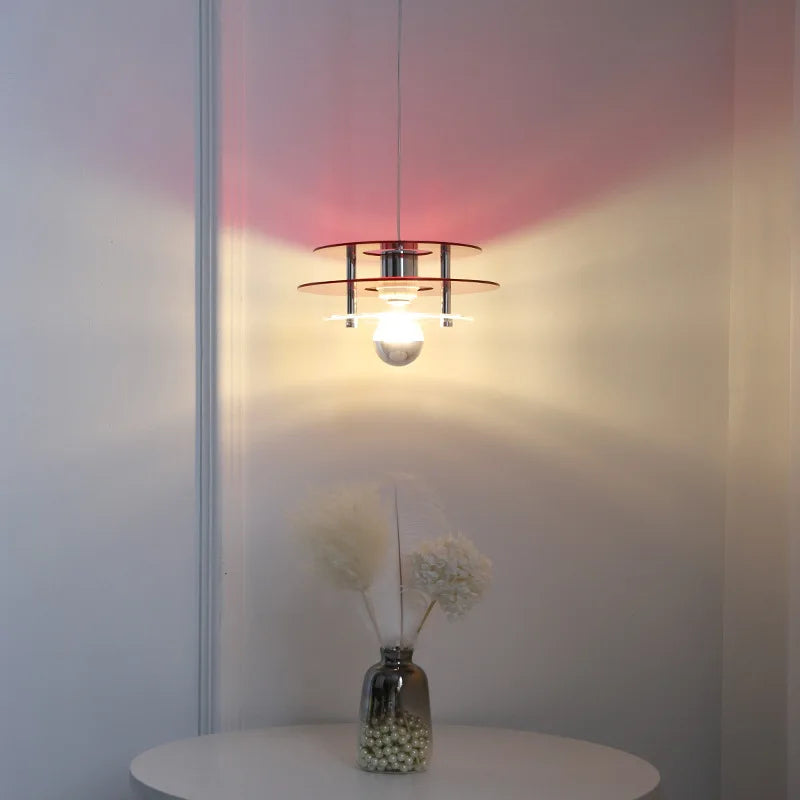 suspension nordique acrylique design ovni pour décoration intérieure - vue 4 sur 12