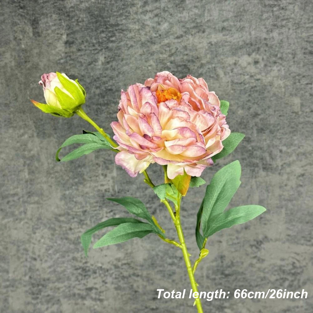 bouquet de pivoines artificielles en soie pour mariage et décoration intérieure - vue 16 sur 21