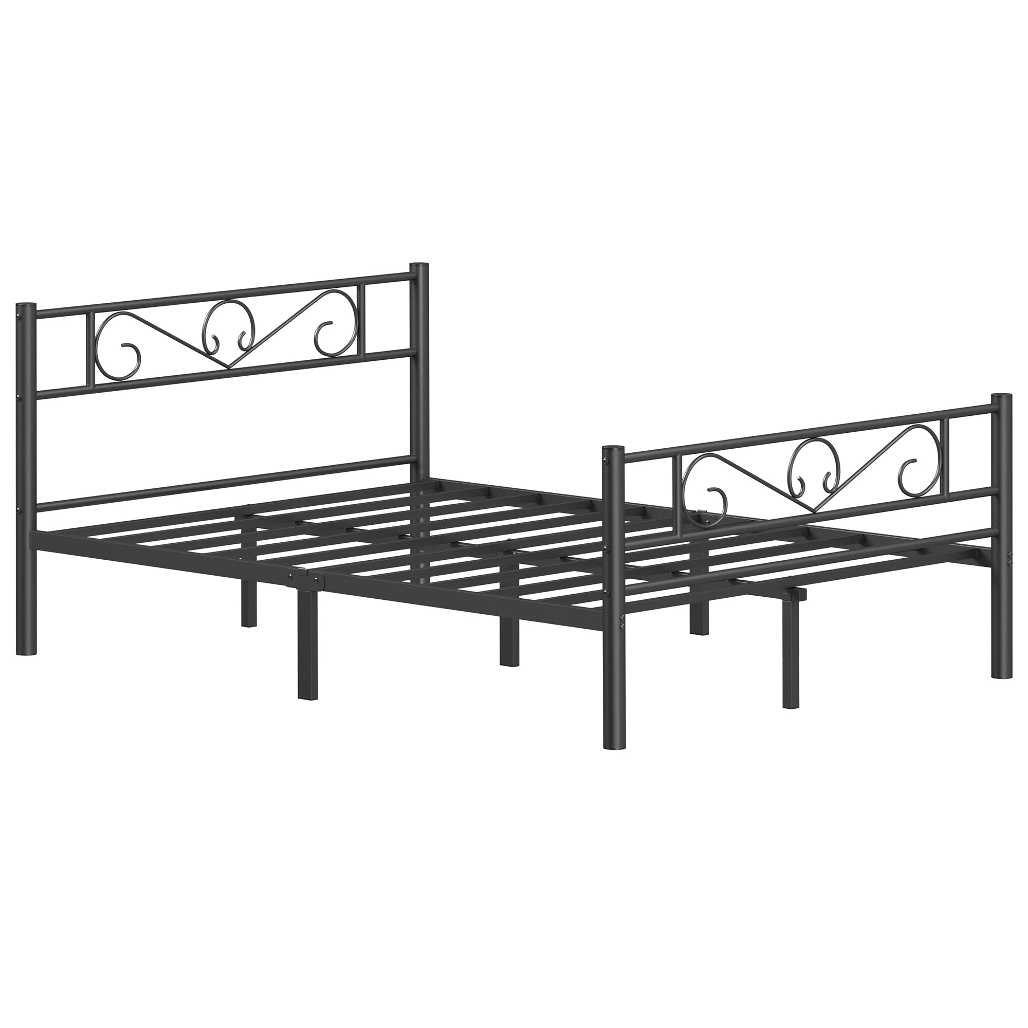 VASAGLE Single Bed Frame, Metal Bed Frame, Fits 90 x 190 cm Mattress, Easy Assembly, for Small Spaces, Guest Room