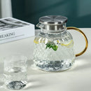 Carafe en verre résistant chaleur avec poignée