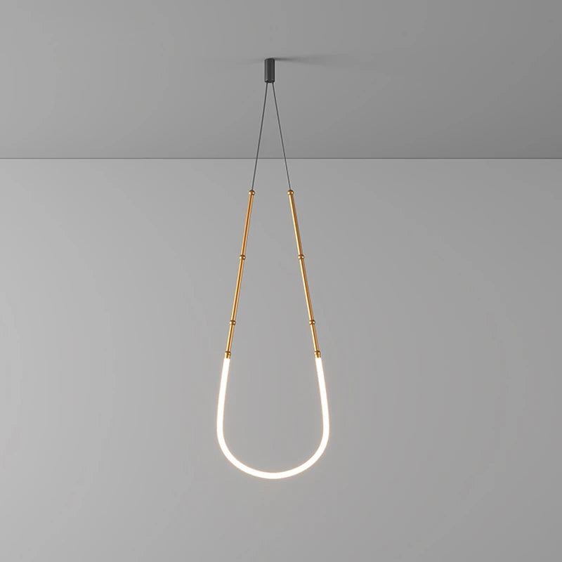 lustre en art déco design suspendu en led - vue 6 sur 16