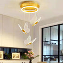 lustre papillon led suspension acrylique maison déco