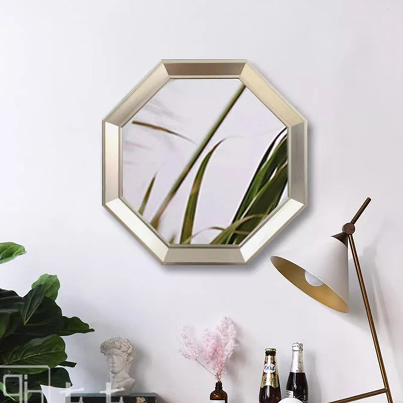 miroirs décoratifs hexagonaux en métal pour décoration esthétique - vue 5 sur 8