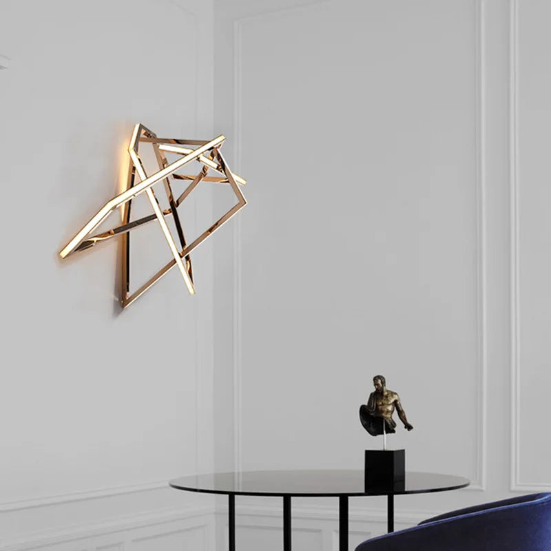 lustre géométrique en silicone pour décoration moderne - vue 5 sur 14