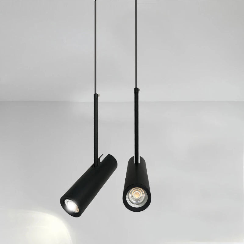 Nordique moderne LED suspension lampe salle à manger décor Restaurant Bar café chambre étude noir suspension lumières abat-jour réglable - vue 5 sur 10