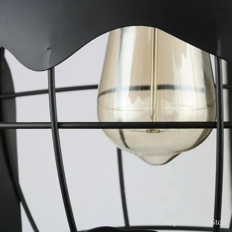 suspension rétro en forme de terre avec éclairage led créatif - vue 5 sur 6