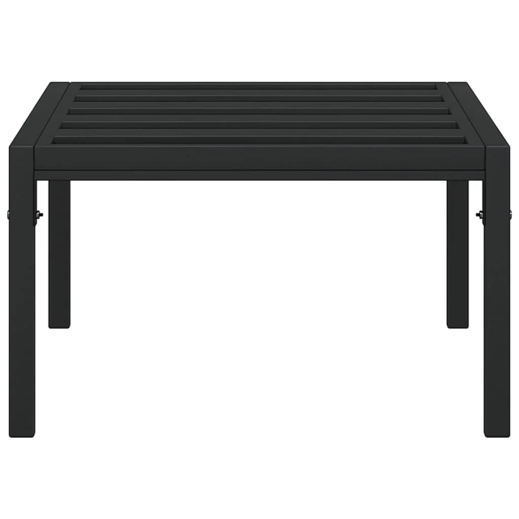 Black Garden Coffee Table 60x60x35 cm Steel, Good Quality Outdoor Products for patio, pool, terrace, garden, modern sofa - vue 3 sur 5