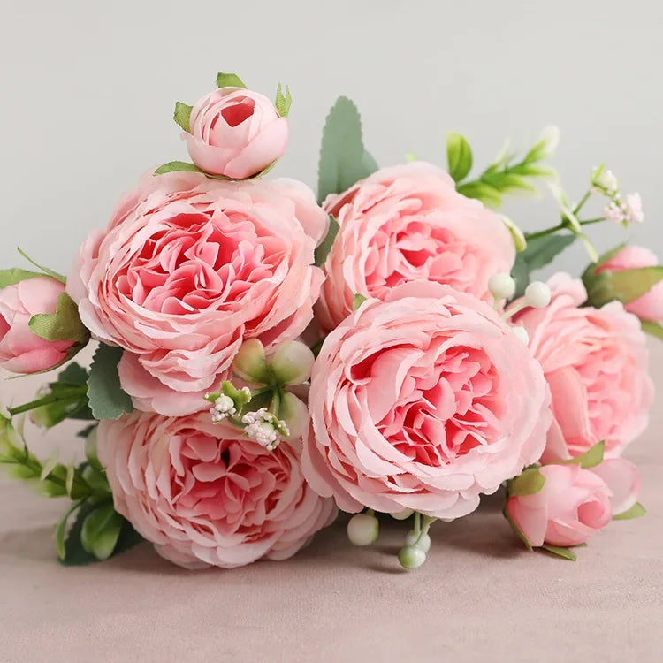 petit bouquet de fleurs artificielles pour décoration printanière et mariage - vue 14 sur 37