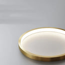Modern pendant light with gold ring and minimalist Nordic lighting