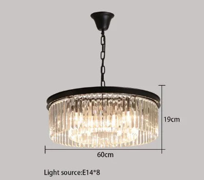 lustre en cristal suspendu pour éclairage intérieur design élégant - vue 13 sur 22