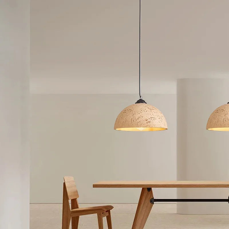 Modern minimalist wabi-sabi decorative pendant light for interiors - vue 4 sur 11