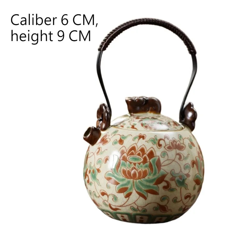 Théière chinoise lotus en porcelaine service kung fu - vue 7 sur 7