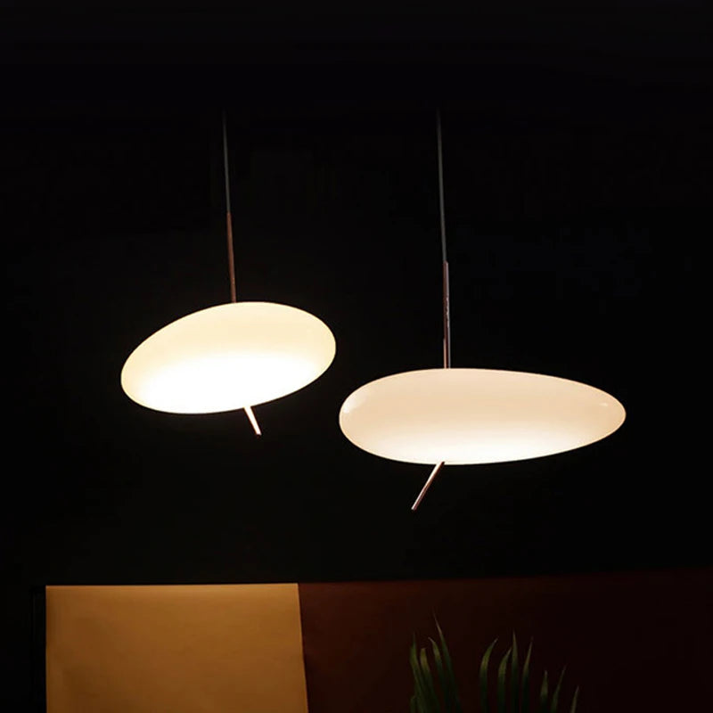 lampe led nordique tactile avec galets de verre décoratif - vue 5 sur 8