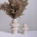 vase moderne en céramique décoration en spirale pour fleurs