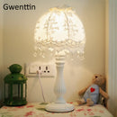 lampe de chevet en dentelle coréenne pour décoration élégante