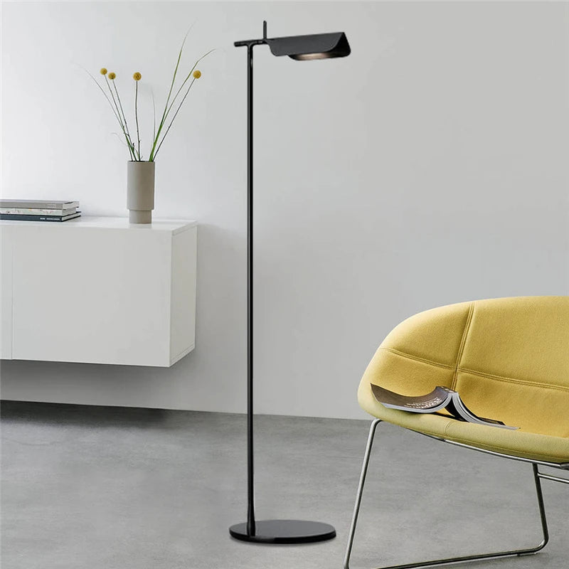 lampadaire minimaliste nordique en métal led rotative
