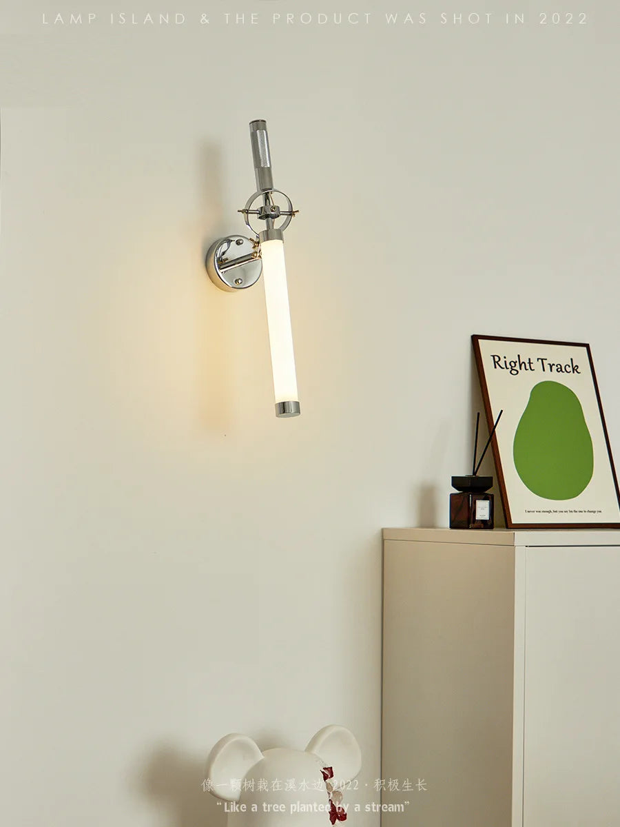 applique murale nordique en métal style industriel avec abat-jour led - vue 5 sur 7