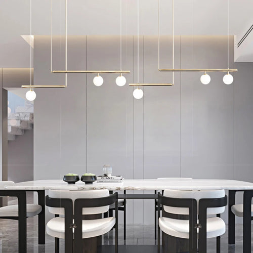 Modern minimalist chandelier for creative interior decor - vue 7 sur 16