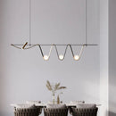 Decorative minimalistic gold LED pendant light