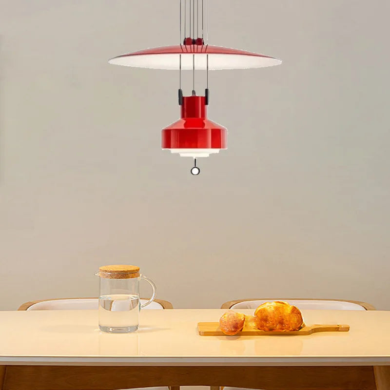 Lampe à Suspension réglable design lampe à Suspension Saliscendi nordique pour cuisine Restaurant lampe suspendue extensible créative - vue 4 sur 10