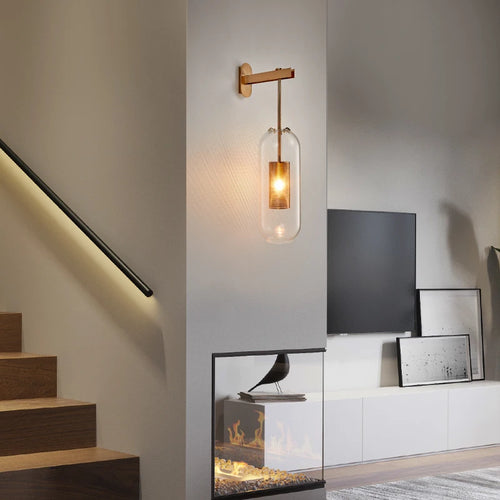 Nordic minimalist luxury glass wall light - vue 2 sur 11