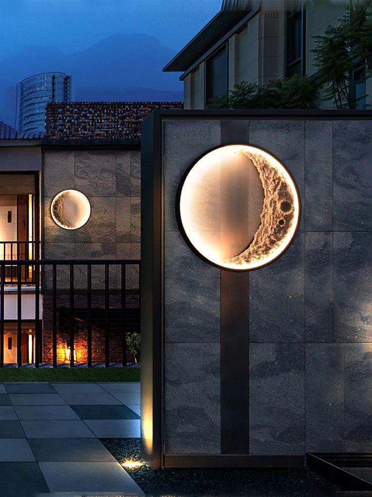 applique murale extérieure moderne à led imperméable pour jardin et villa - vue 4 sur 10