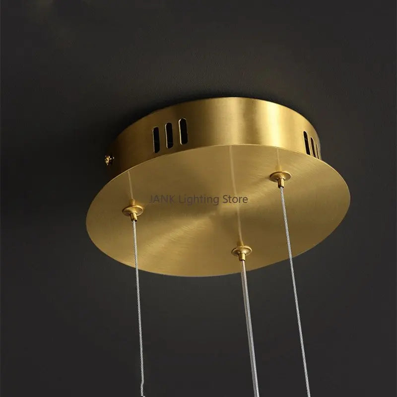 lustre led créatif nordique en forme de haricots magiques double couche - vue 5 sur 11
