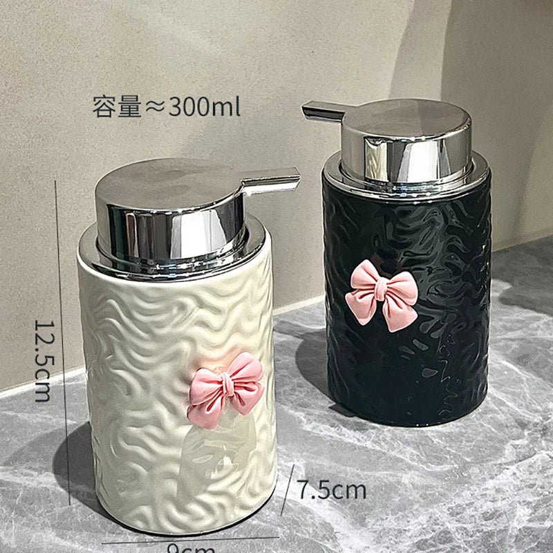 distributeur de savon en céramique européenne pour salle de bain - vue 6 sur 8