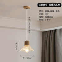 lustre nordique japonais trois têtes design créatif intérieur suspendu