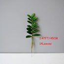 grandes branches artificielles de ficus pour décoration tropicale