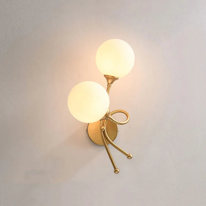 applique murale led avec boule de verre pour intérieur - vue 5 sur 10