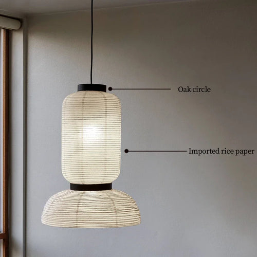 SANDYHA lanterne chinoise papier de riz lustre Art décor concepteur lampe à LED chambre salon salle à manger suspension éclairage fait à la main - vue 5 sur 11