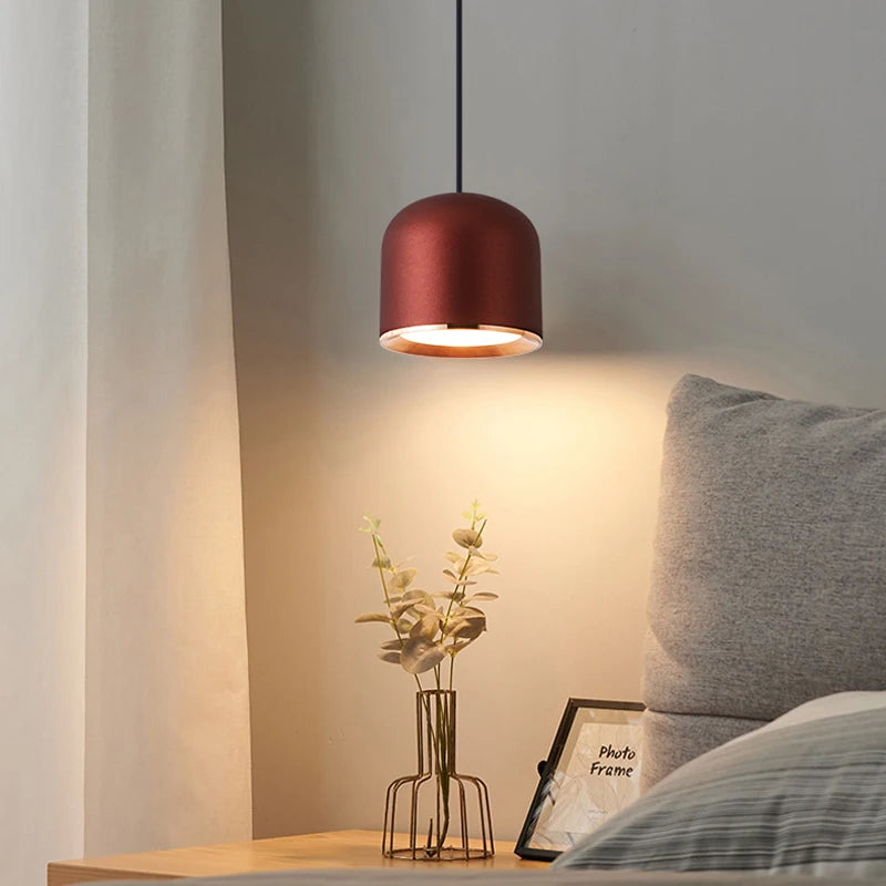 Minimalist nordic LED pendant light for bar and restaurant - vue 4 sur 15