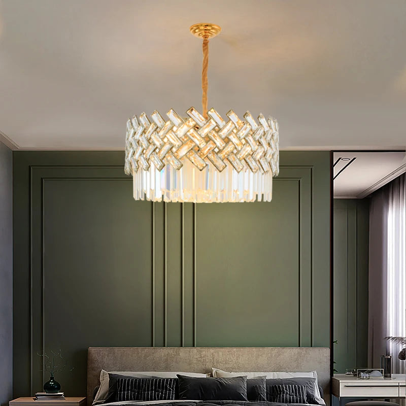 lustre moderne en cristal pour décoration intérieure élégante - vue 5 sur 10