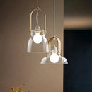 suspension moderne en verre avec fil réglable pour décoration intérieure